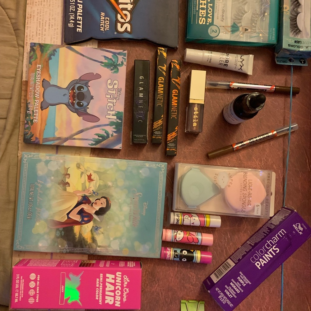 LARGE VARIETY LOT MAKEUP HAIR PRODUCTS OLAY R+co NYM PUREOLOGY HAIRITAGE